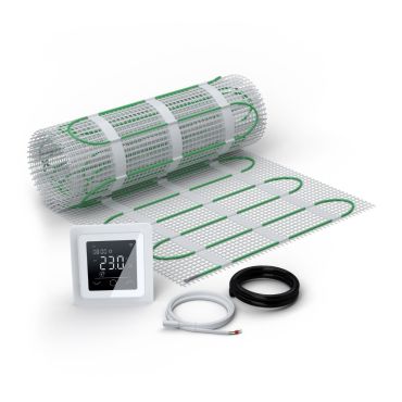 Heizmatten Set EcoPRO-150 mit Thermostat TP 750 Touch weiß