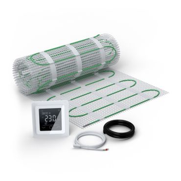 Heizmatten Set EcoPRO-200 mit Thermostat TP 750 Touch weiß